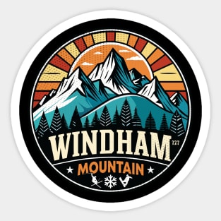 Retro Windham Mountain Ski Sticker